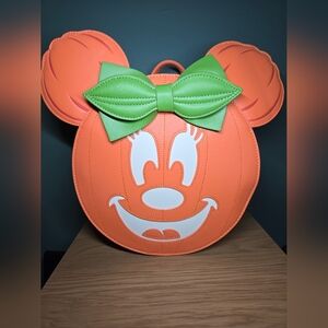 Glow In The Dark Pumpkin Minnie Mouse Backpack